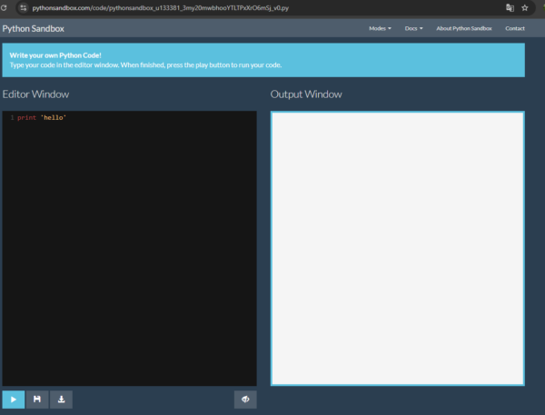Ejemplos de “sandbox” para desplegar tu código Python