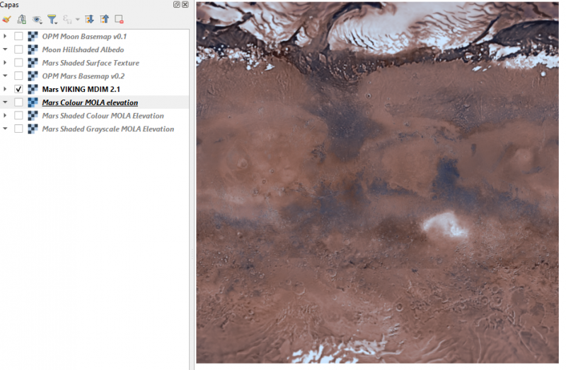 El plugin de QGIS: “OpenPlanetary Tile Loader” | TYC GIS
