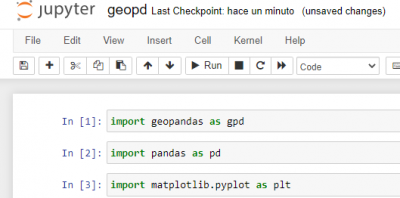 Instalar la librería de Python “GeoPandas” para trabajar con IDEs