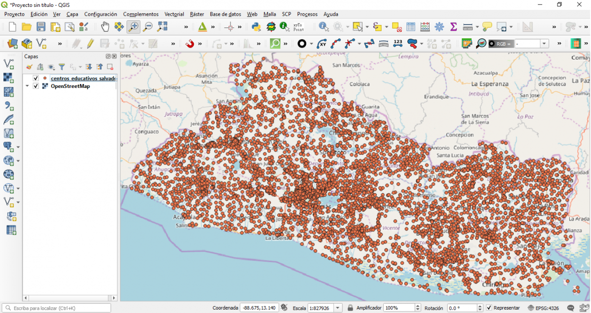 Creación de capas Shapefile a partir de tabla excel en QGIS 3