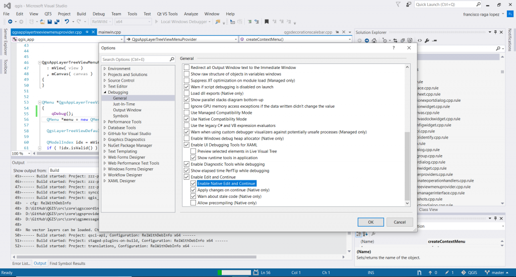 Compilar y debuggear QGIS en Windows