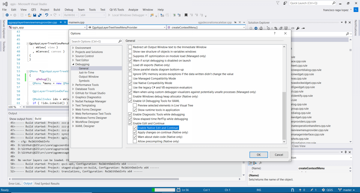 Compilar y debuggear QGIS en Windows