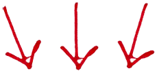 red-handdrawn-down-arrows